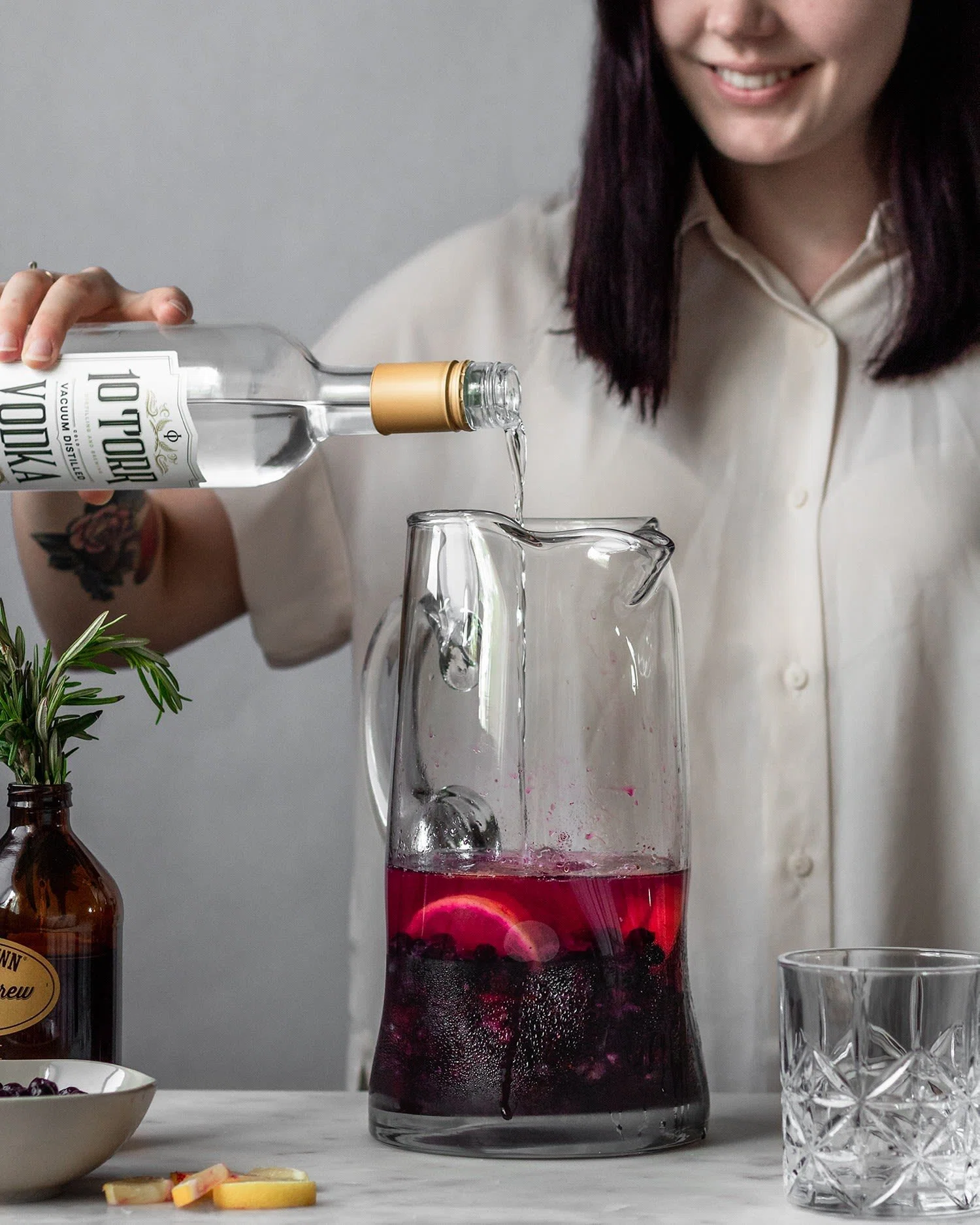 Blueberry Lemon Vodka Spritz