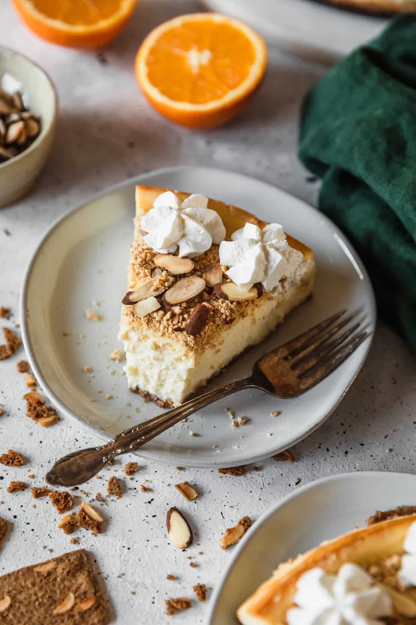 Mascarpone Cheesecake With Orange & Amaretto