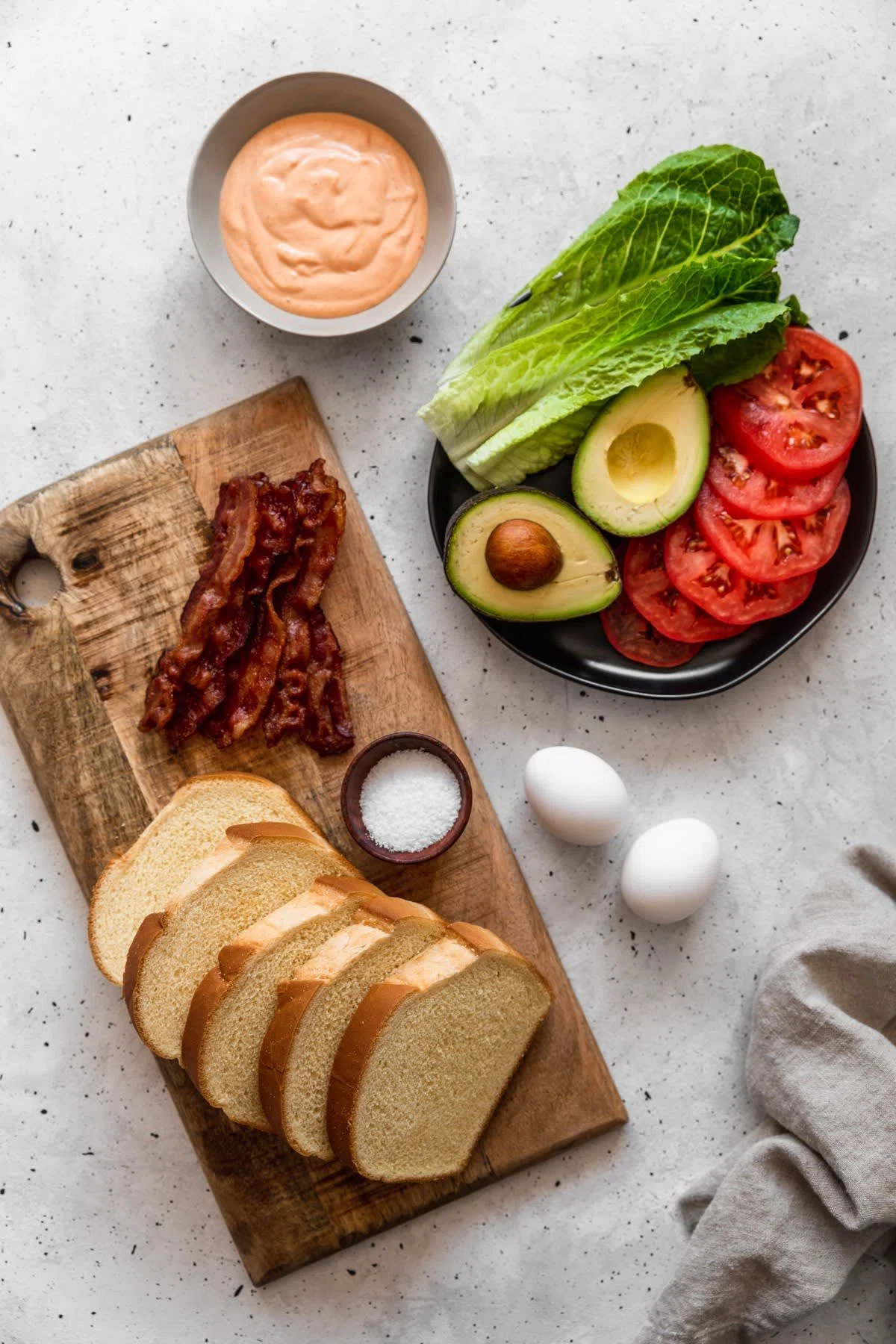 Breakfast Blt With Avocado & Spicy Mayo