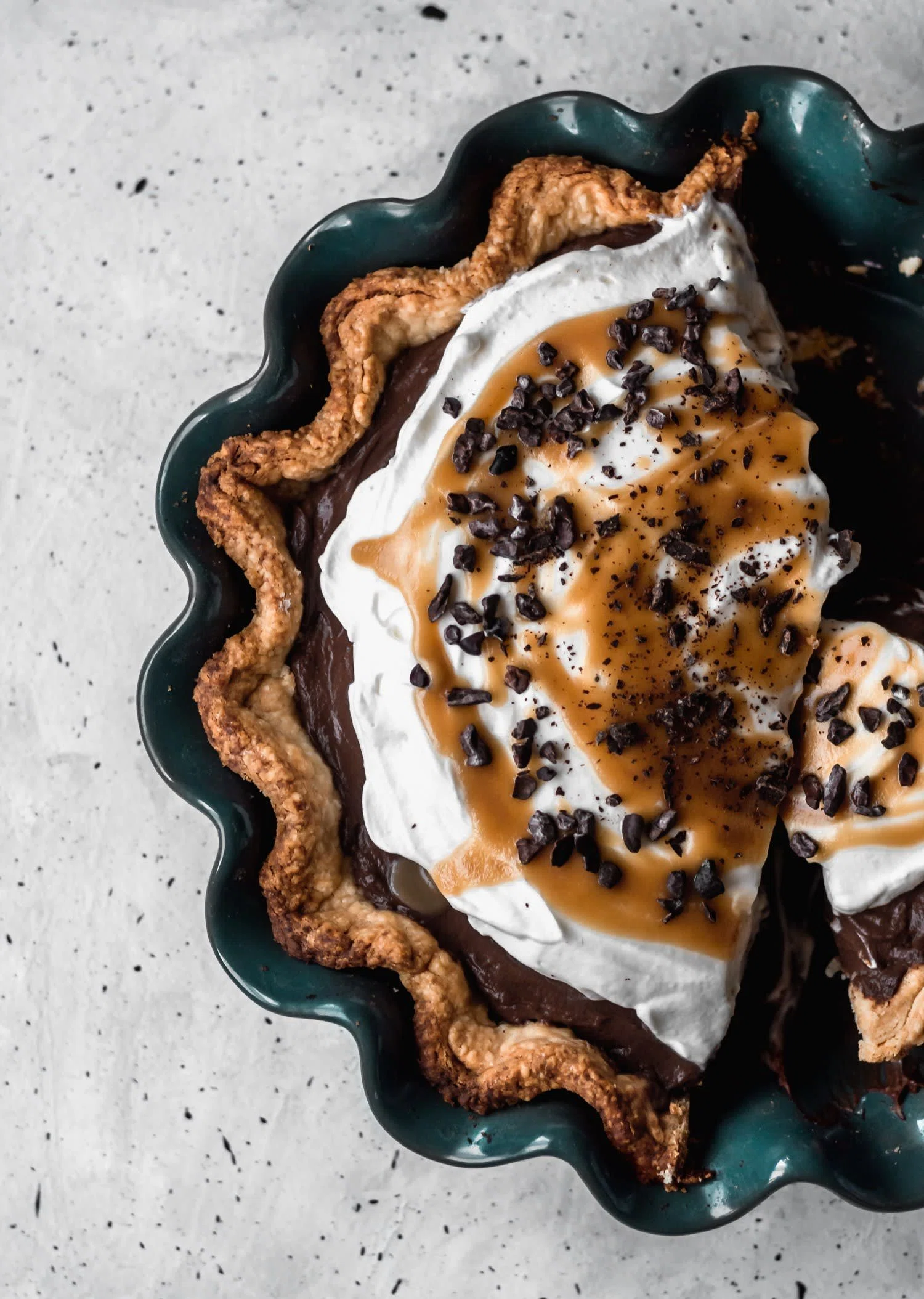 Chocolate Cream Pie + Bourbon Butterscotch