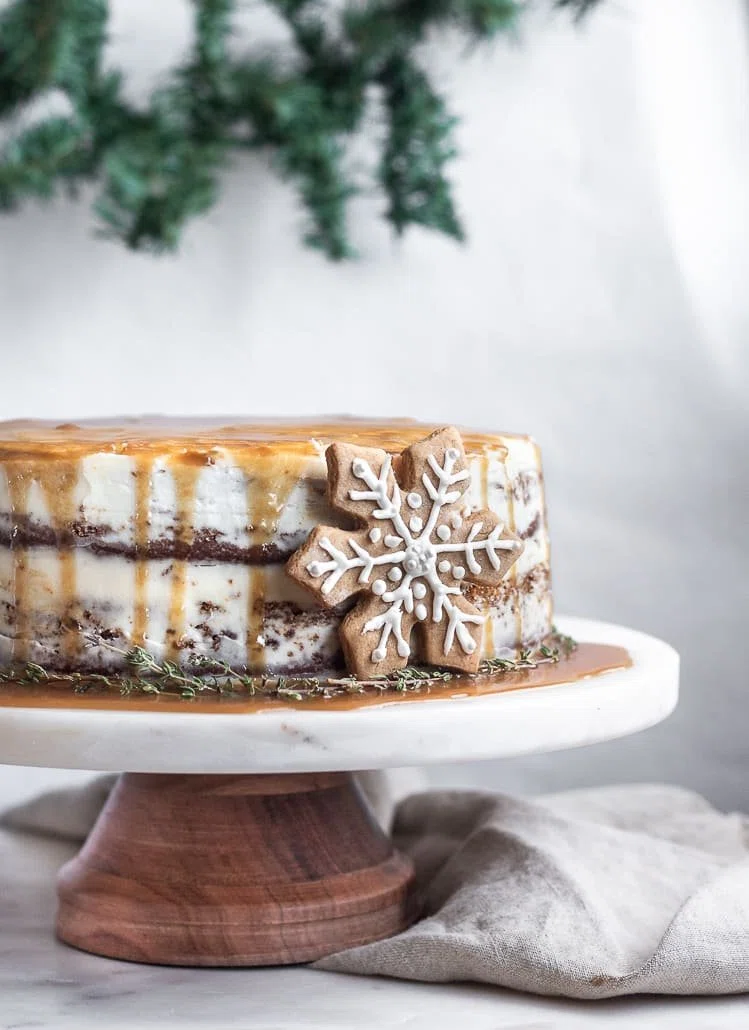 Gingerbread Cake With Orange Buttercream And Bourbon Caramel