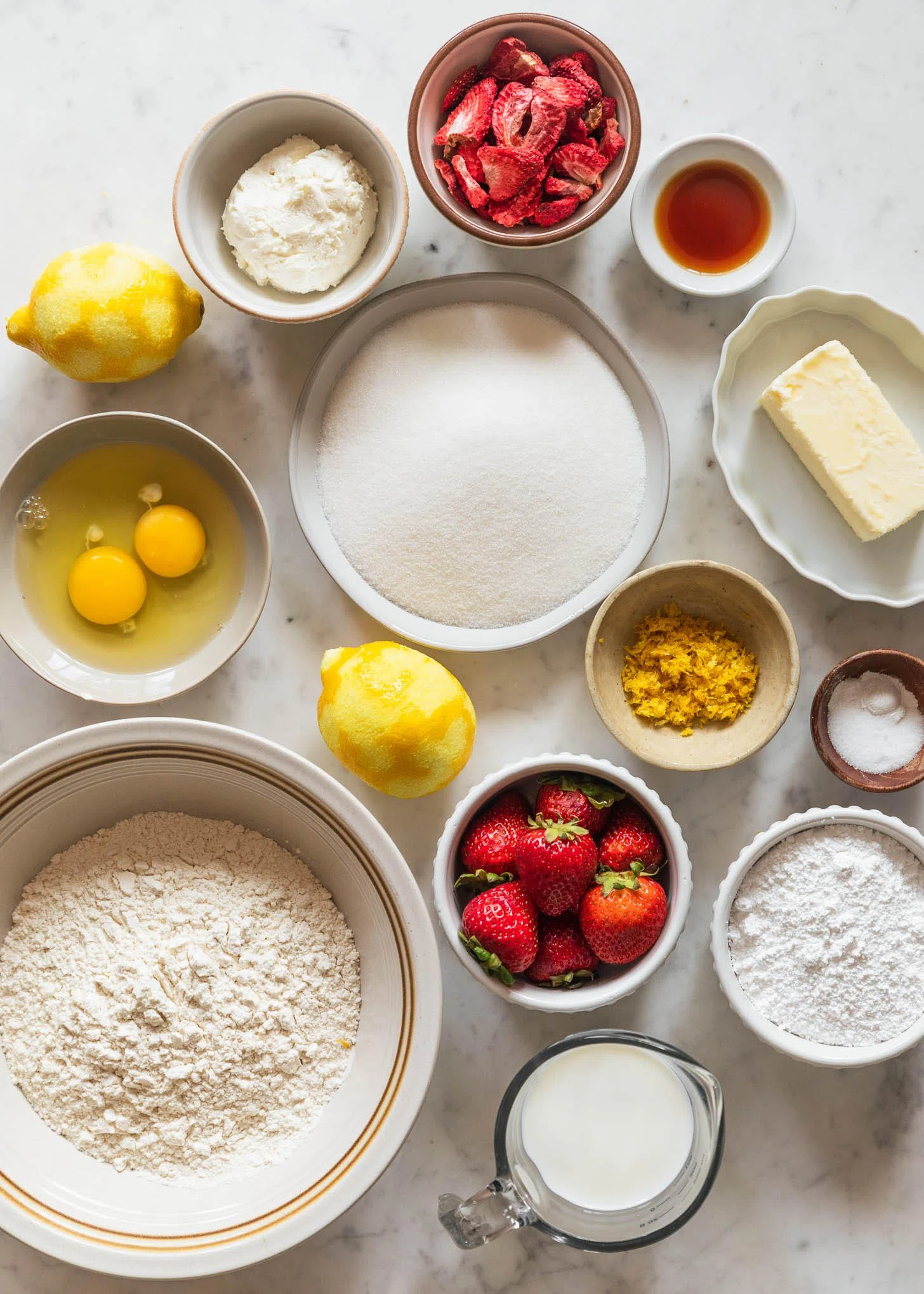 Ricotta Strawberry Lemon Cake