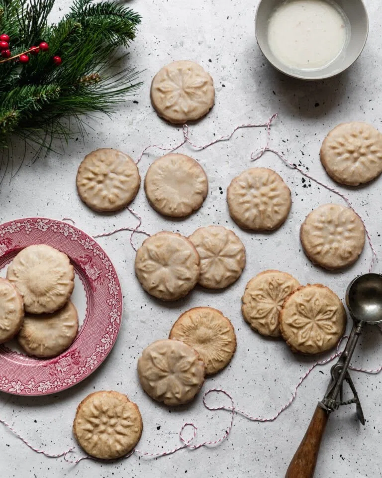 Eggnog Cookies With Boozy Glaze