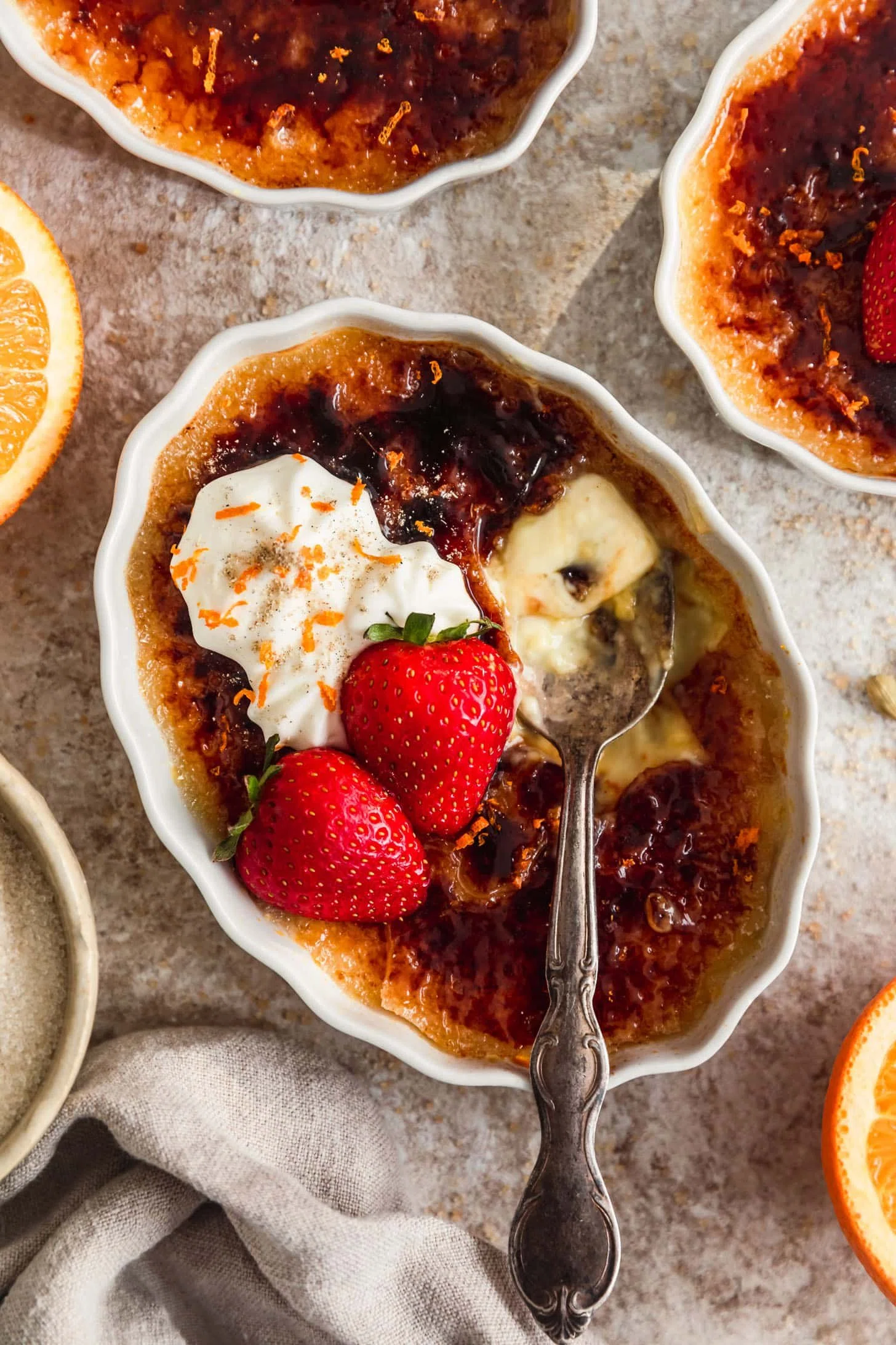 Cardamom Orange Crème Brûlée