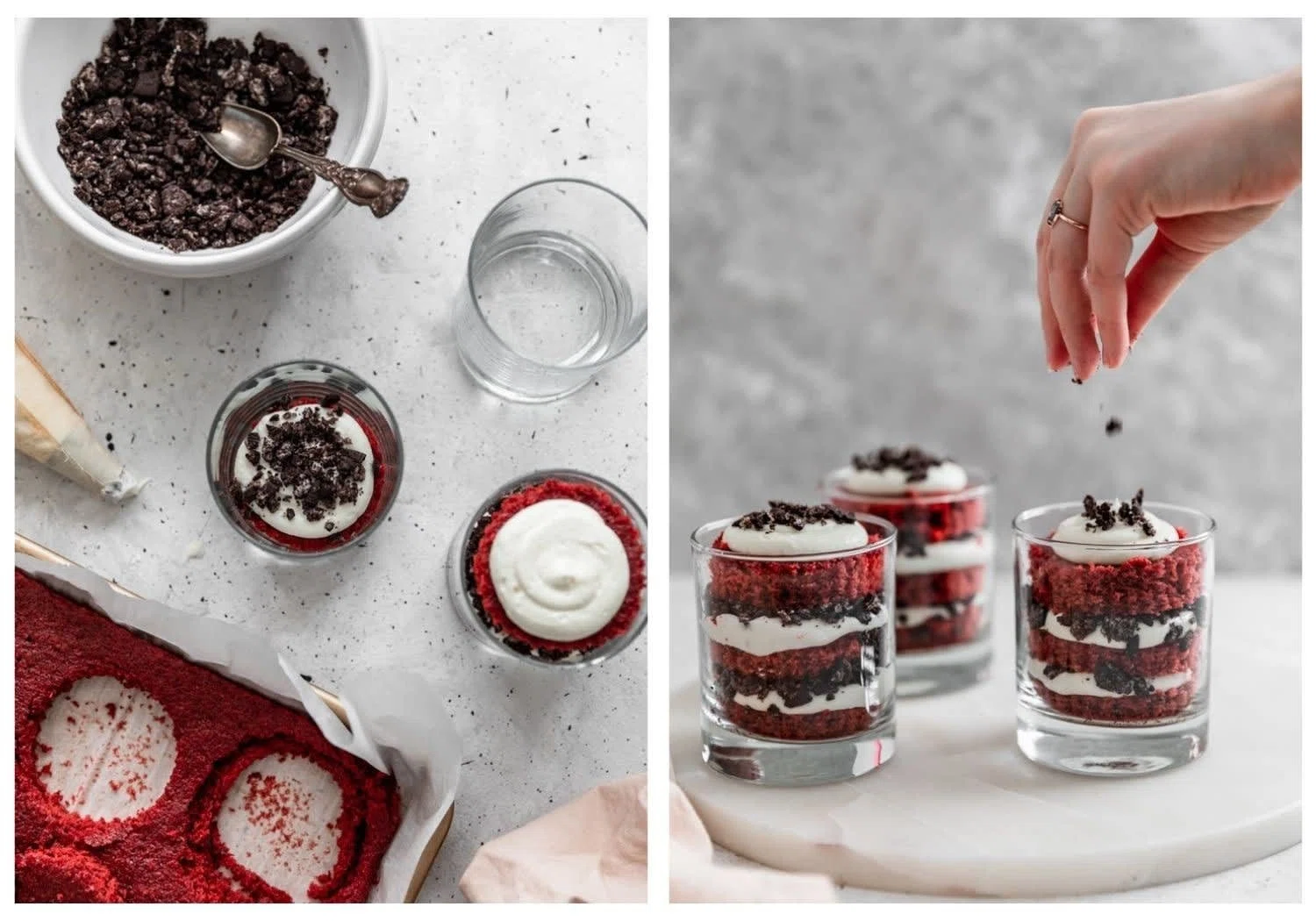 Cheesecake Red Velvet Trifles