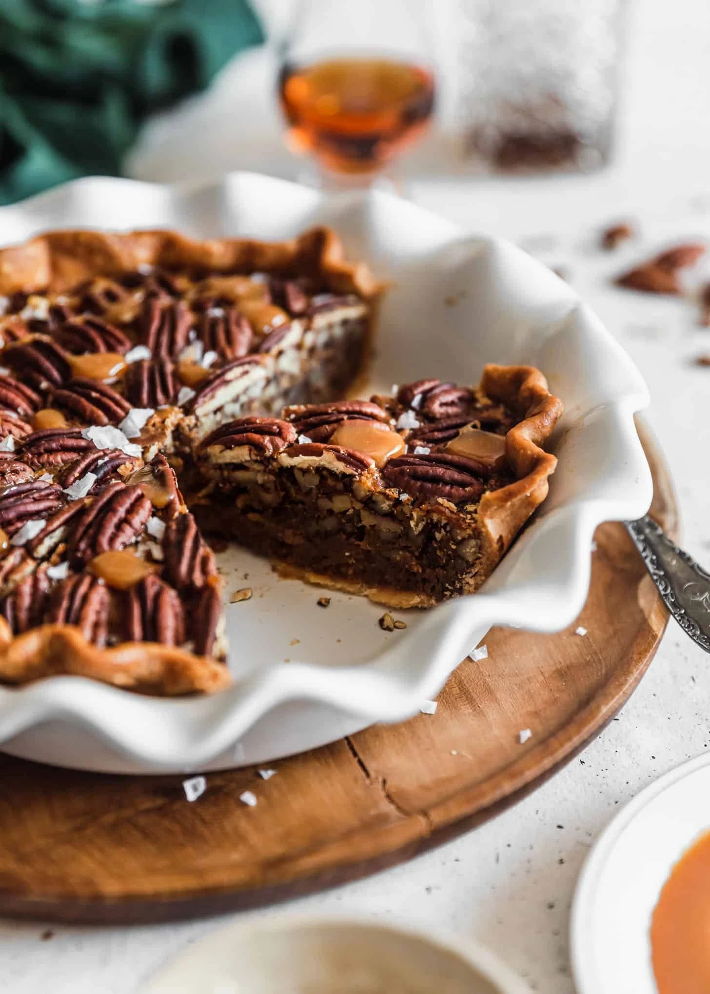 Bourbon Caramel Pecan Pie