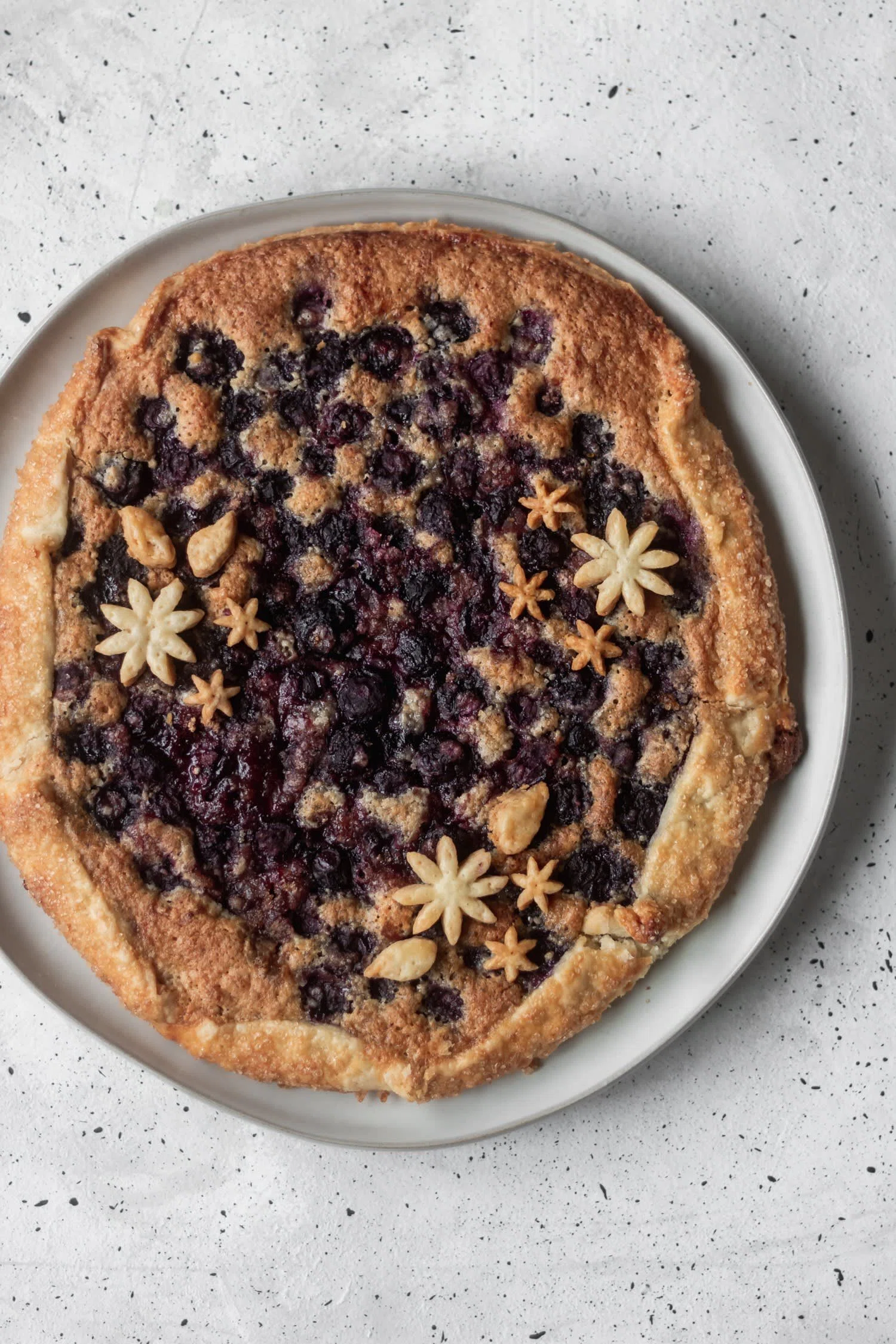 Blueberry Galette With Hazelnut Frangipane