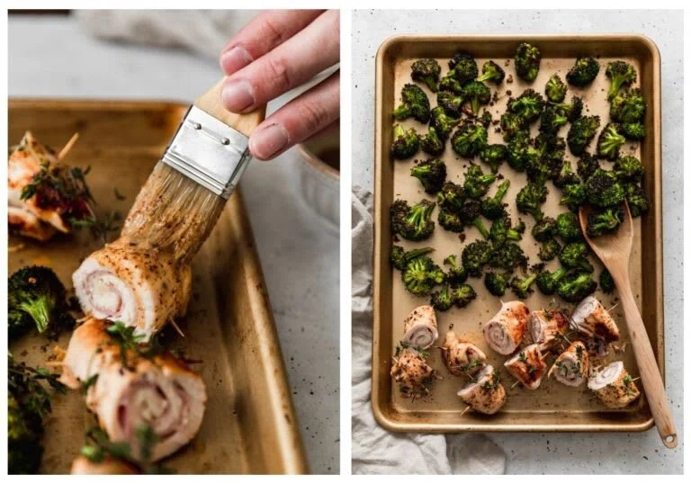 Sheet Pan Chicken Cordon Bleu With Dijon Sauce