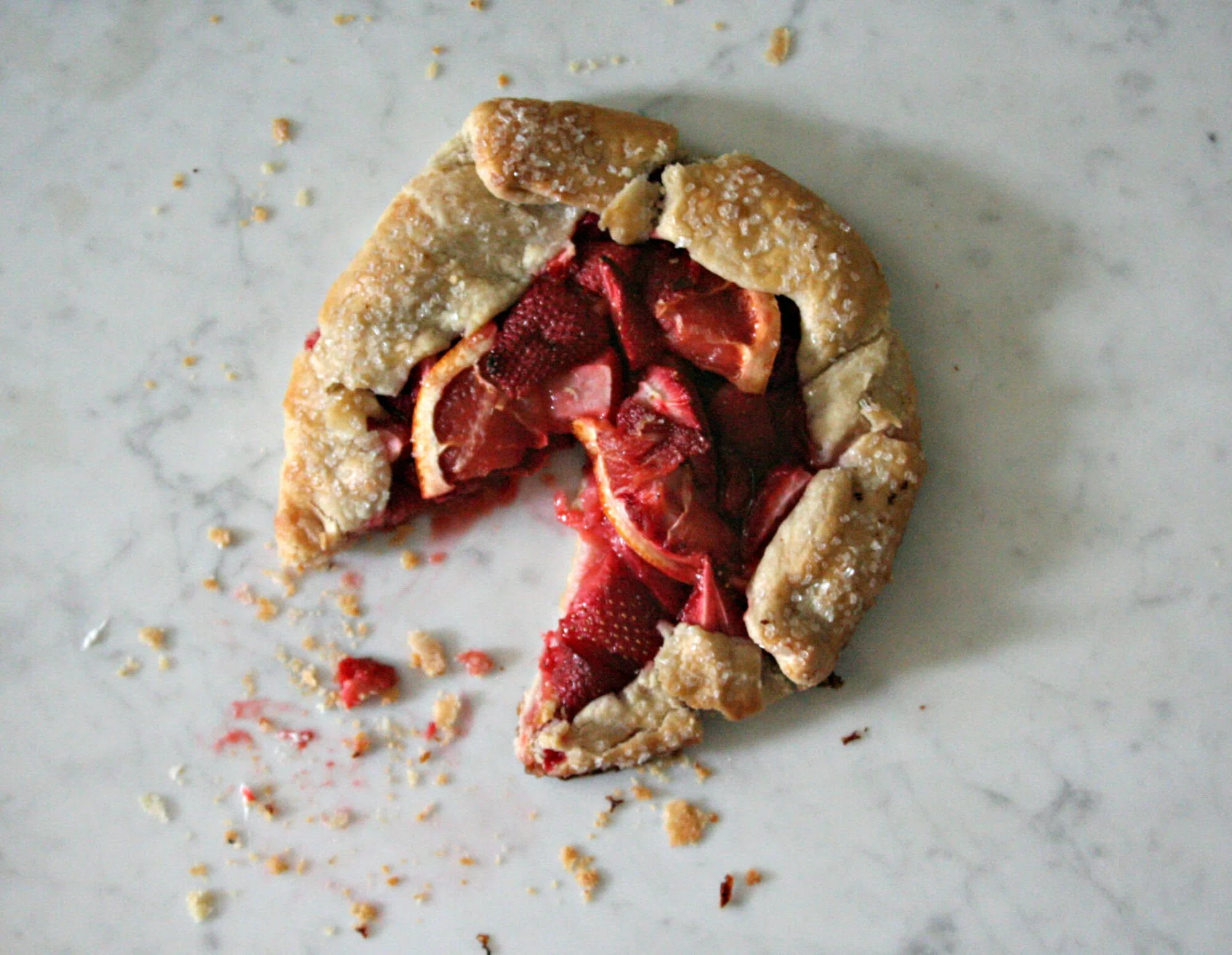 Strawberry And Grapefruit Galette