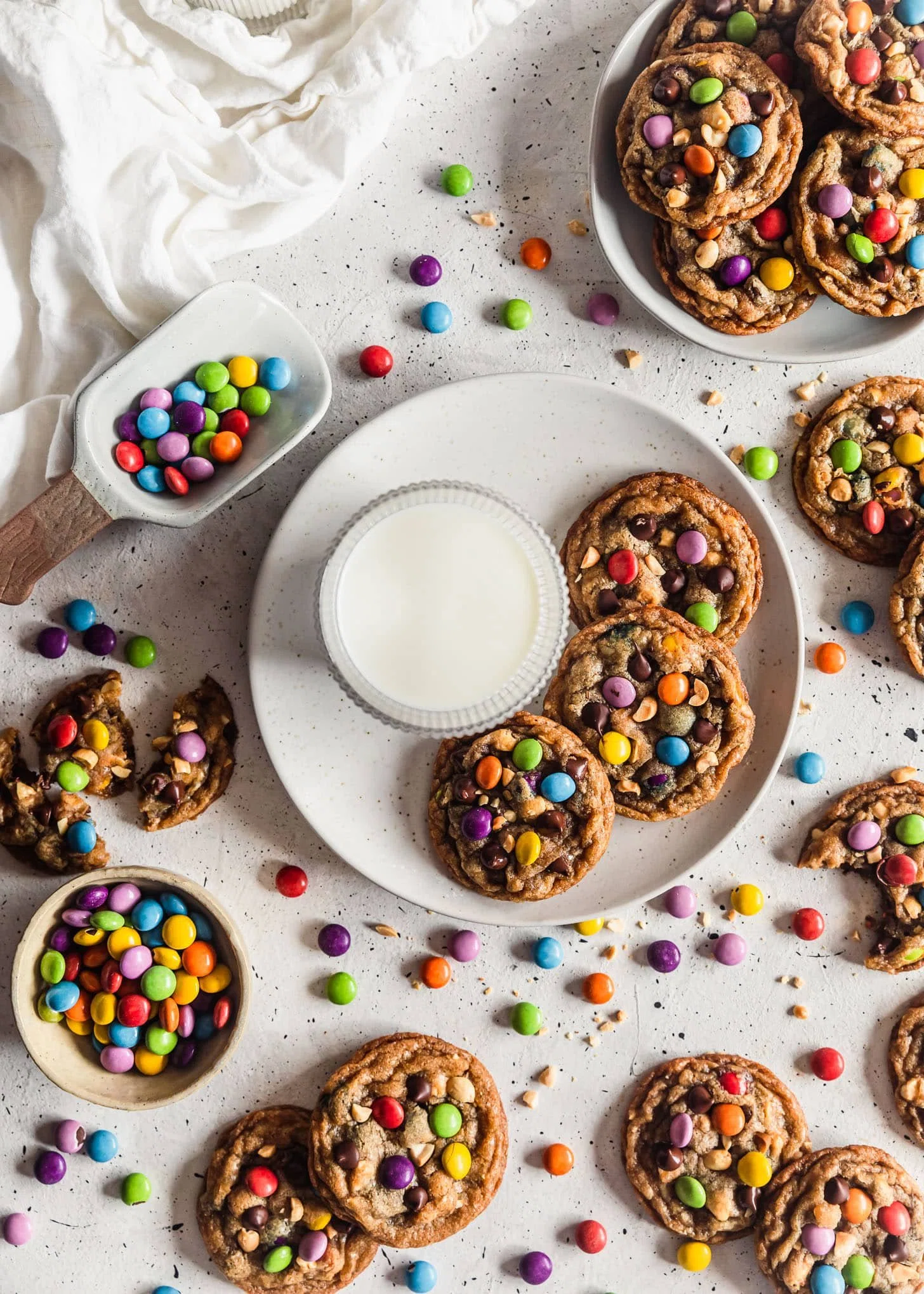 Brown Butter Peanut M&M Cookies