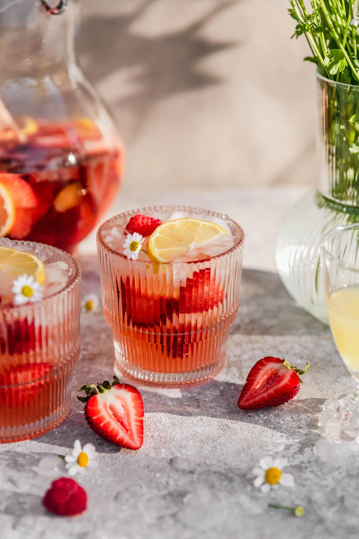 Rosé Sangria With Berries & Lemon