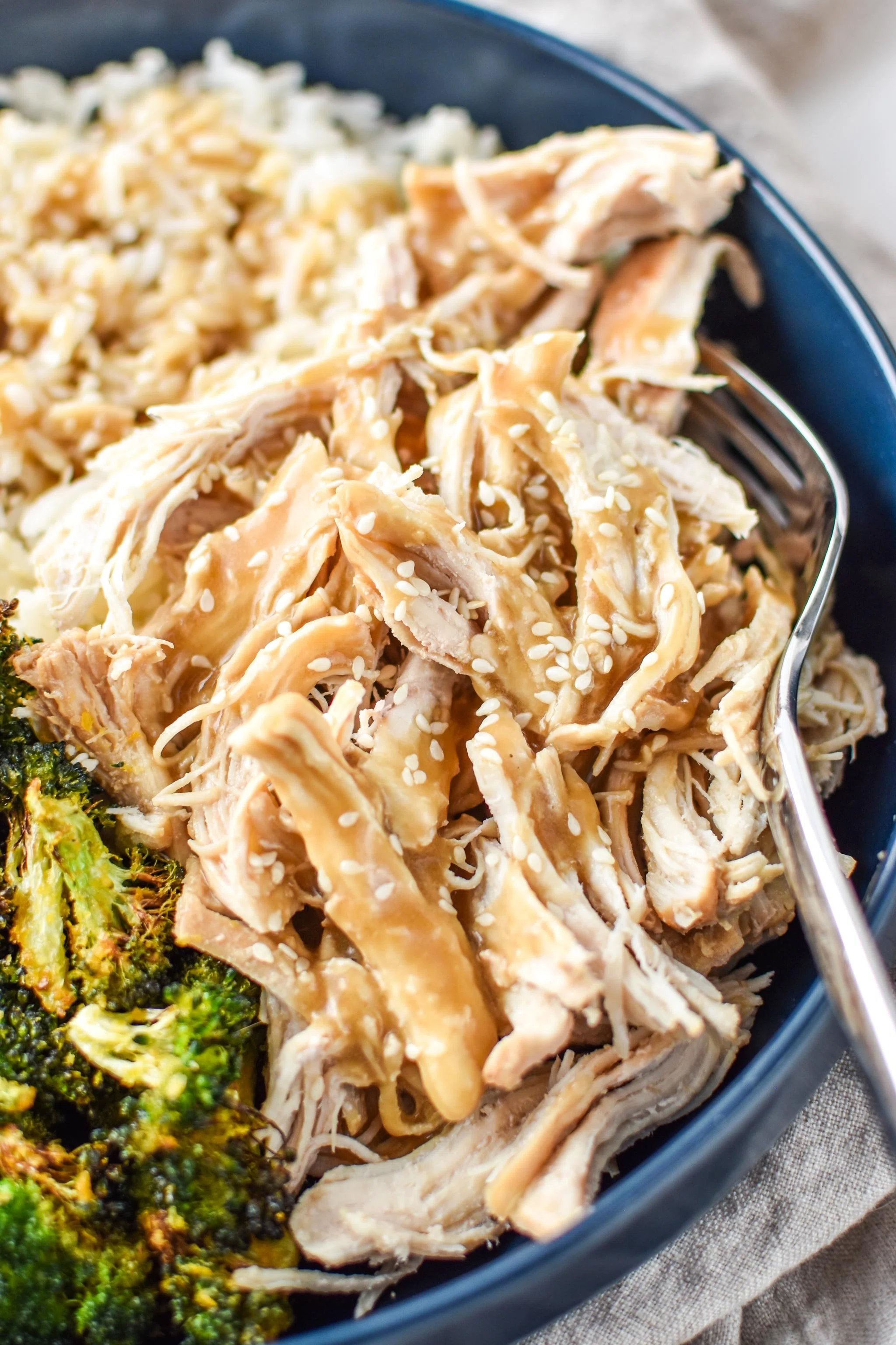 Instant Pot Sesame Shredded Chicken