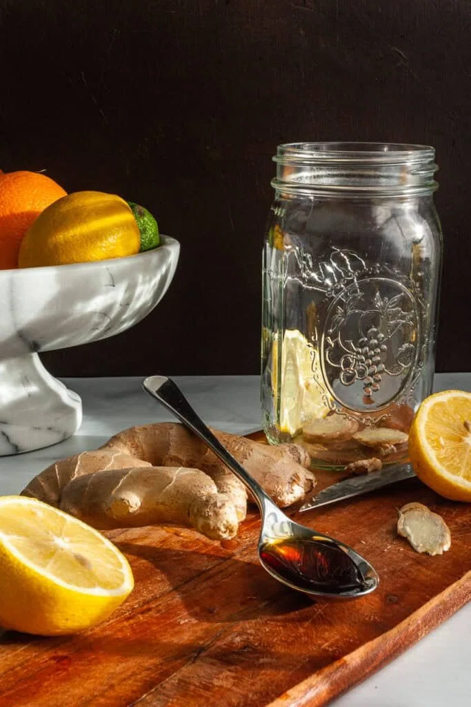 Fresh Ginger Tea (with Lemon and Honey)