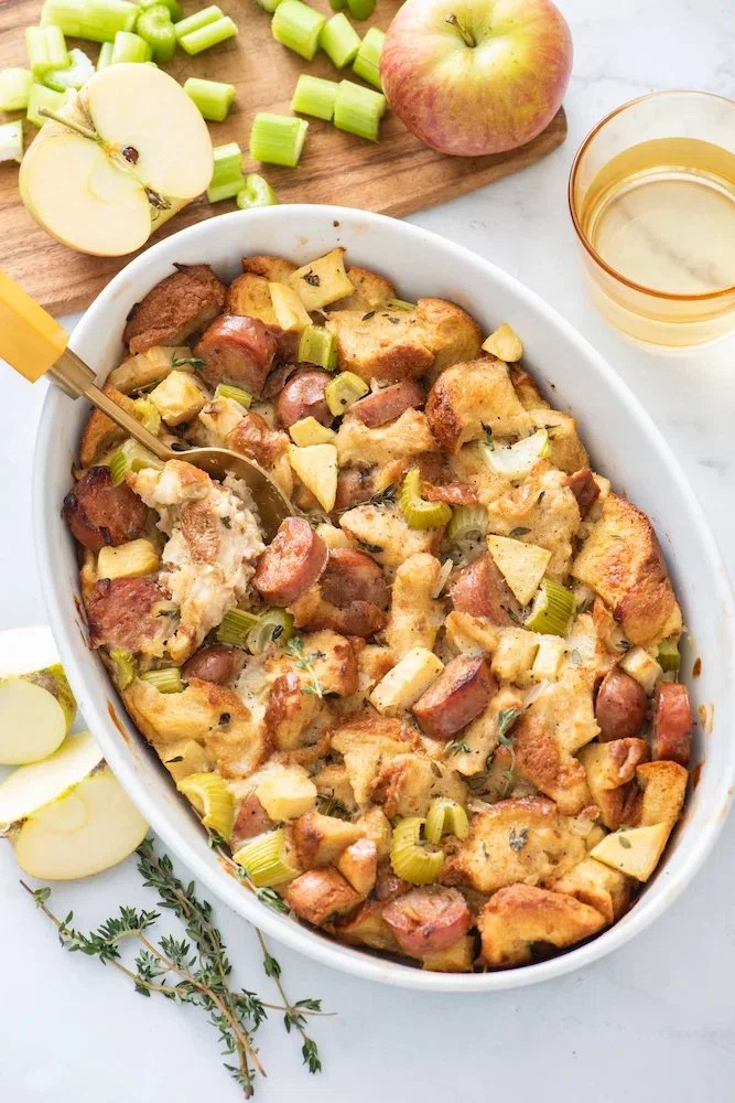 Kid’s Apple Sausage Stuffing