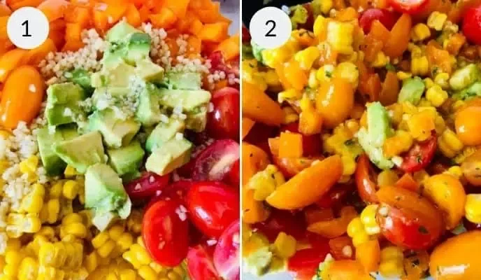 Baked Haddock with Corn Salad