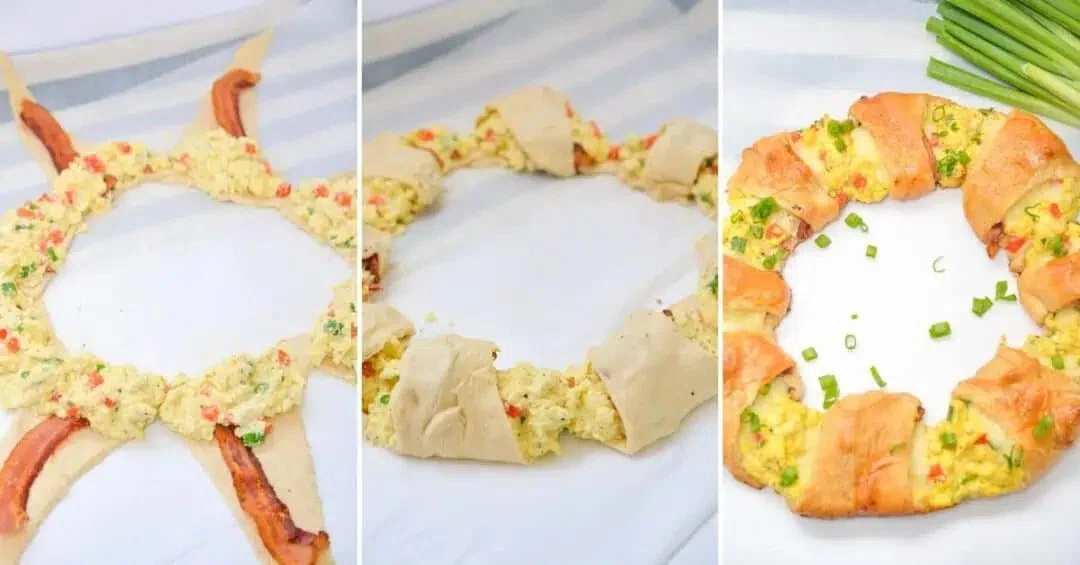 Breakfast Crescent Roll Ring