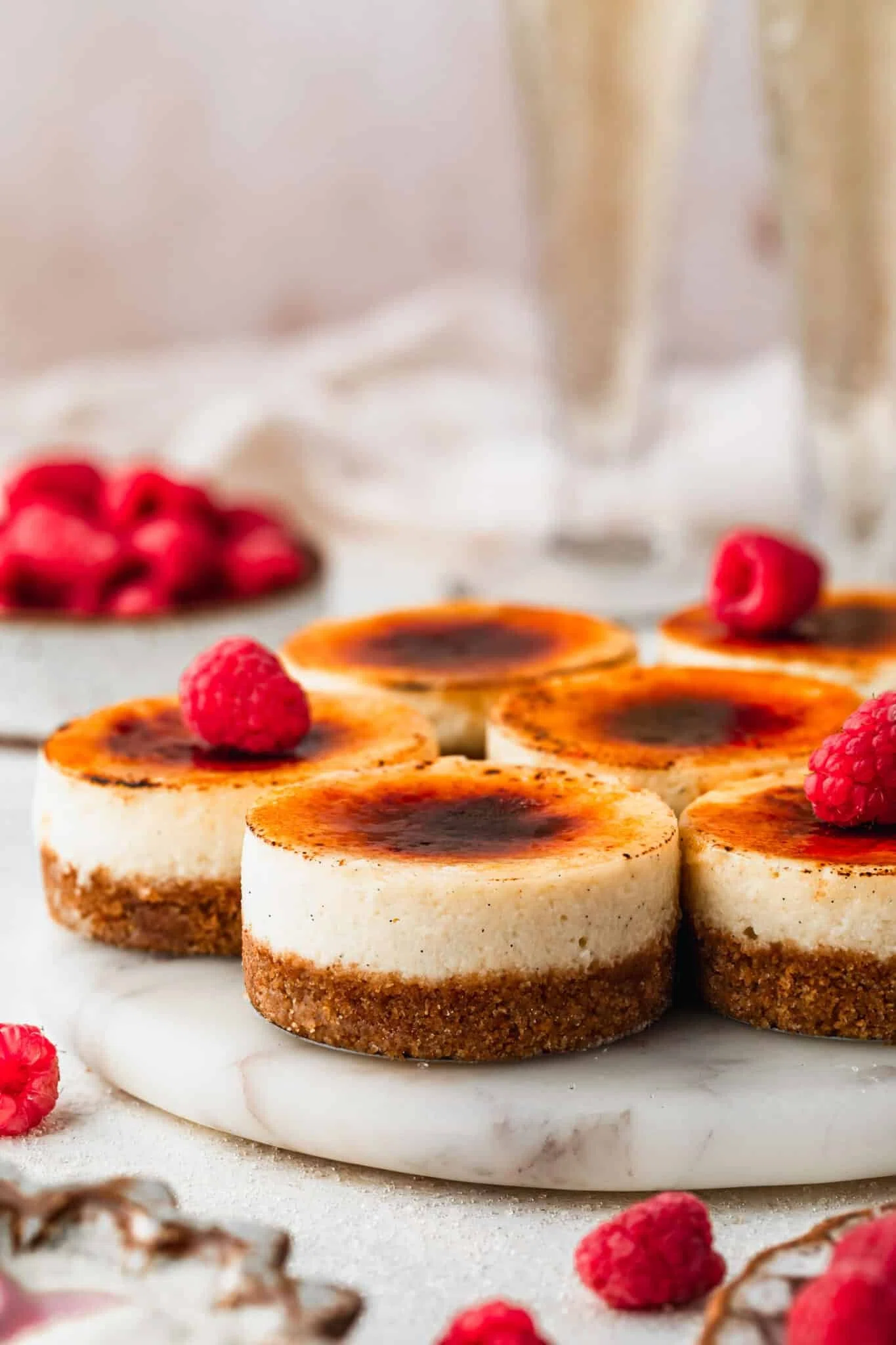 The Best Mini Crème Brûlée Cheesecakes