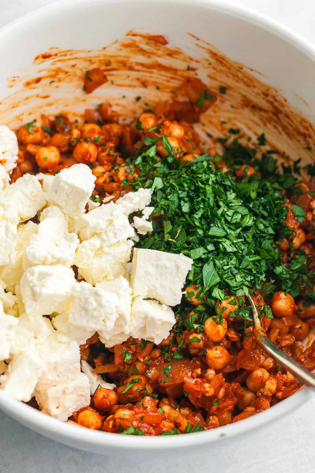 Harissa Chickpea Stuffed Peppers