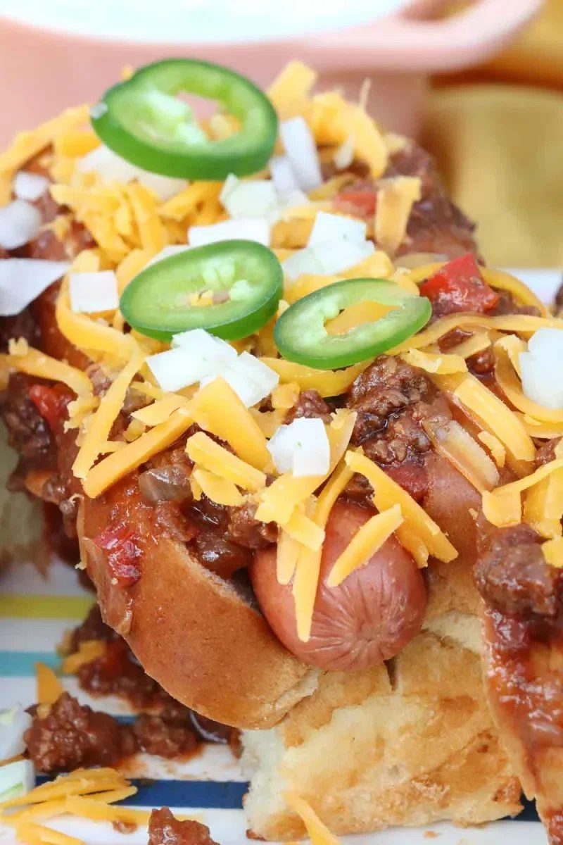 Ultimate Chili Cheese Dogs with Homemade Chili