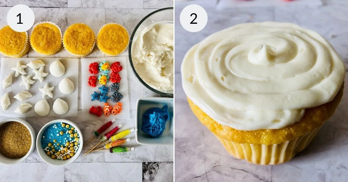Beach Cupcakes
