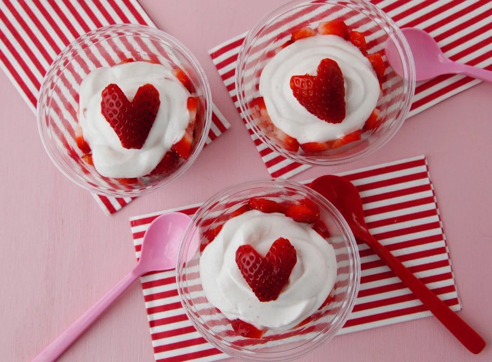 Berry Heart Parfaits