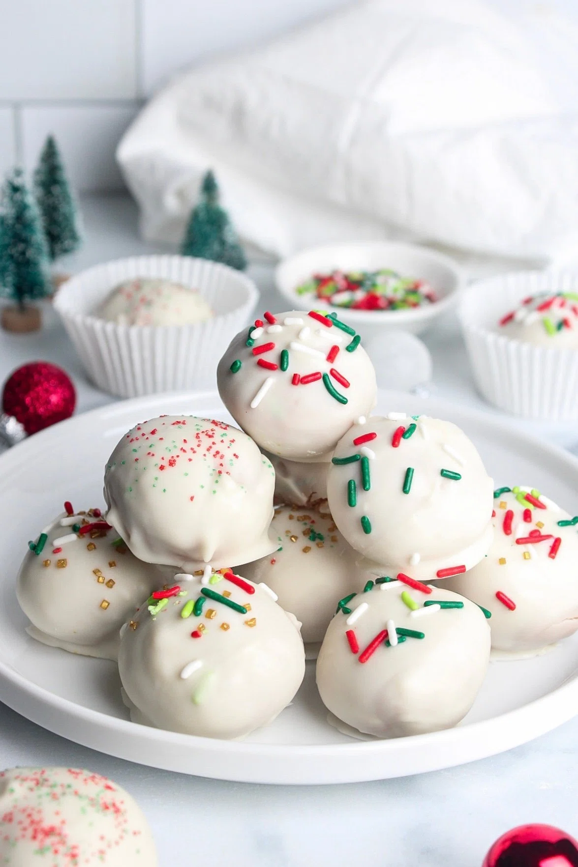 Sugar Cookie Protein Truffles