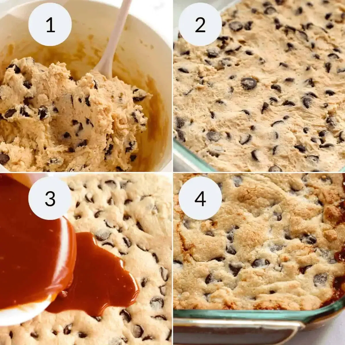Chocolate Chip Salted Caramel Cookie Bars