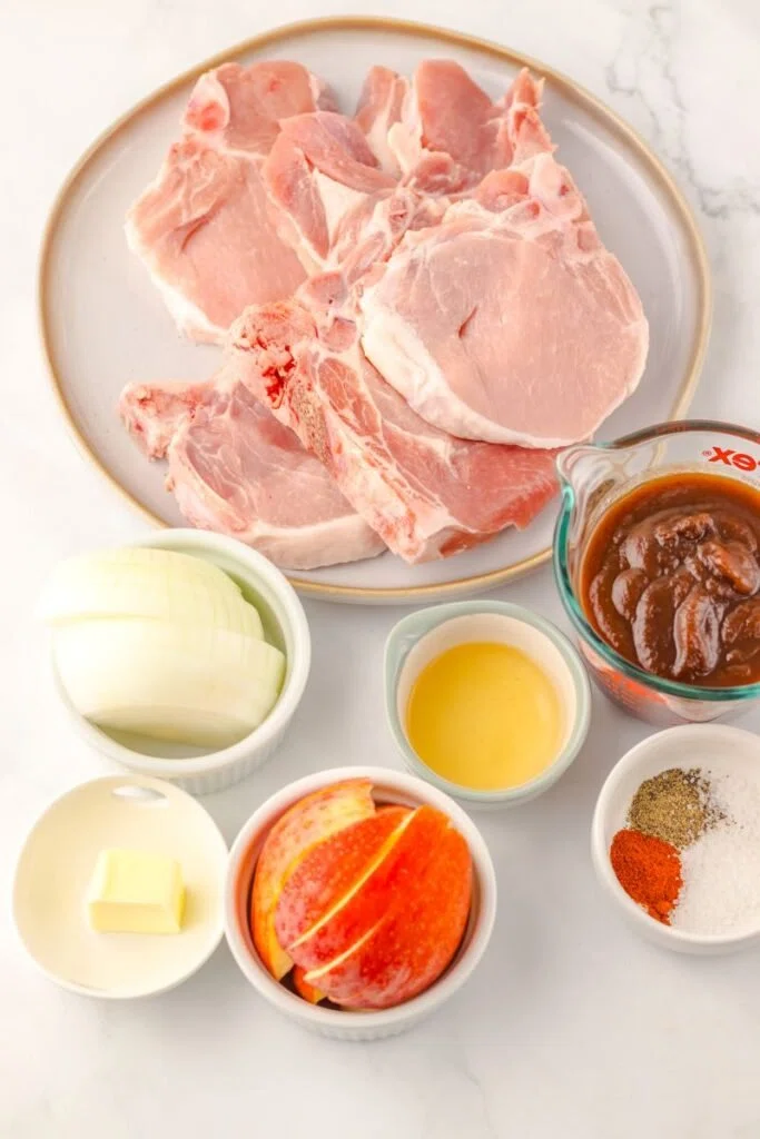 Slow Cooker Apple Butter Pork Chops