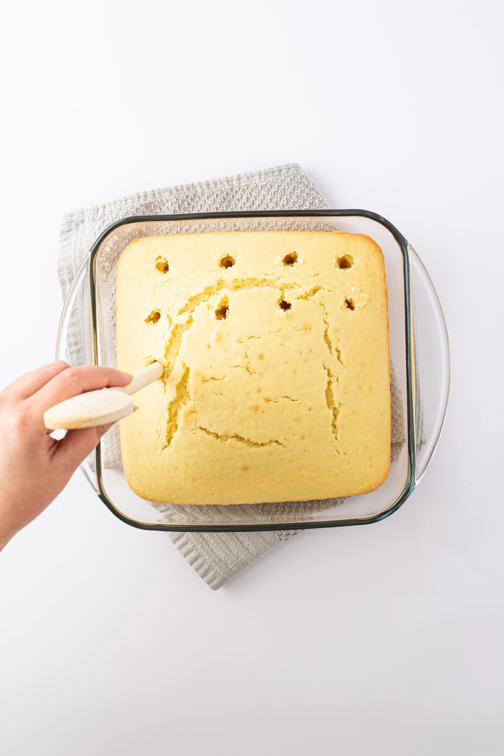 Banana Poke Cake