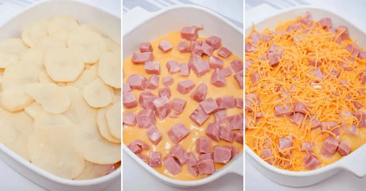 Cheesy Ham and Potato Casserole