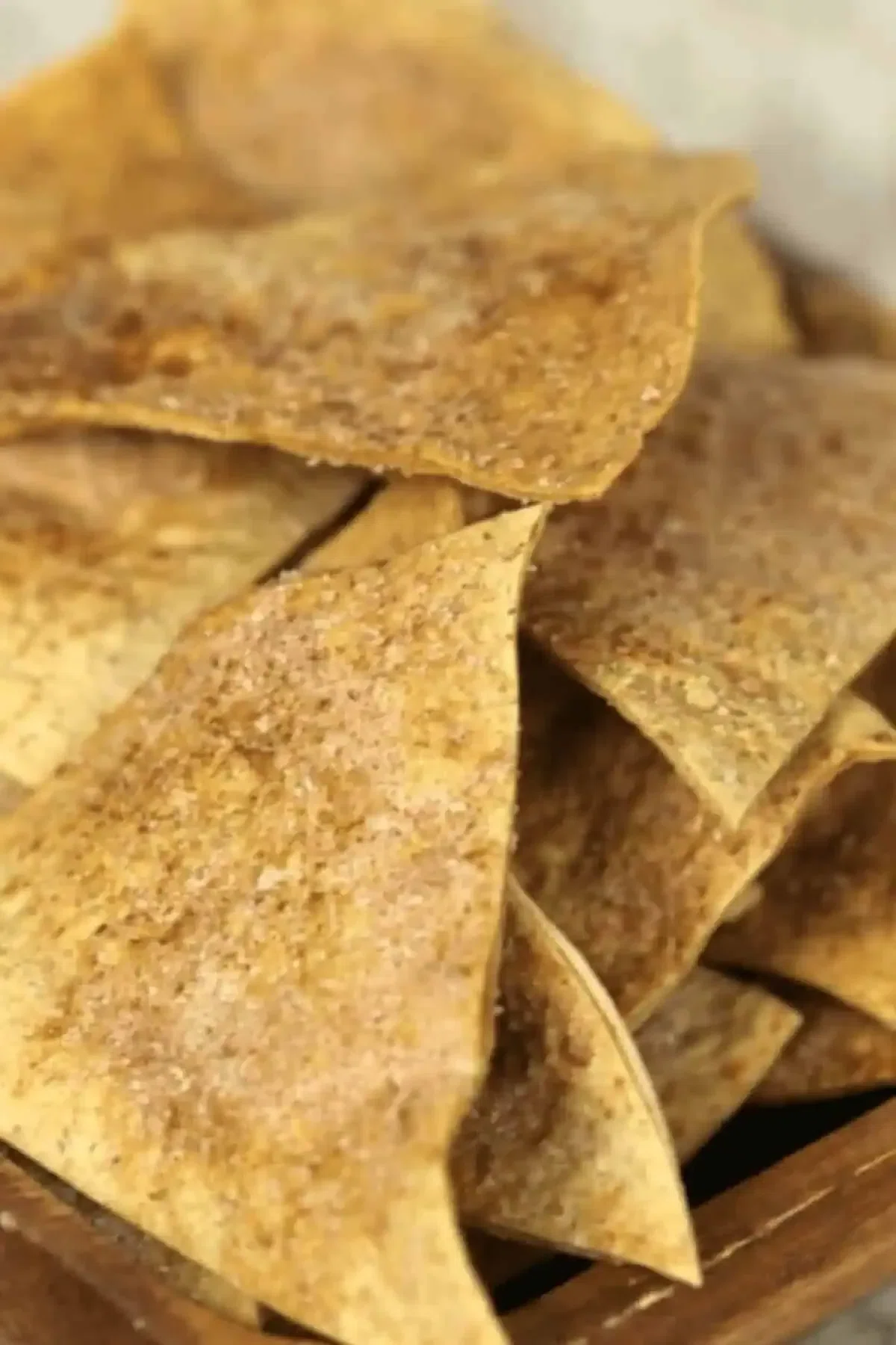 Baked Cinnamon Churro Chips