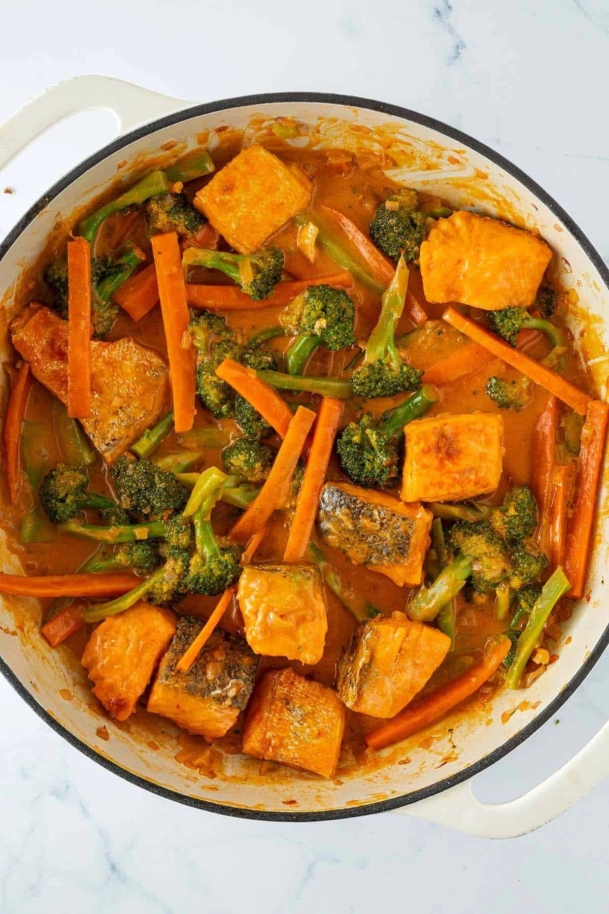 Thai Salmon Curry with Coconut Milk