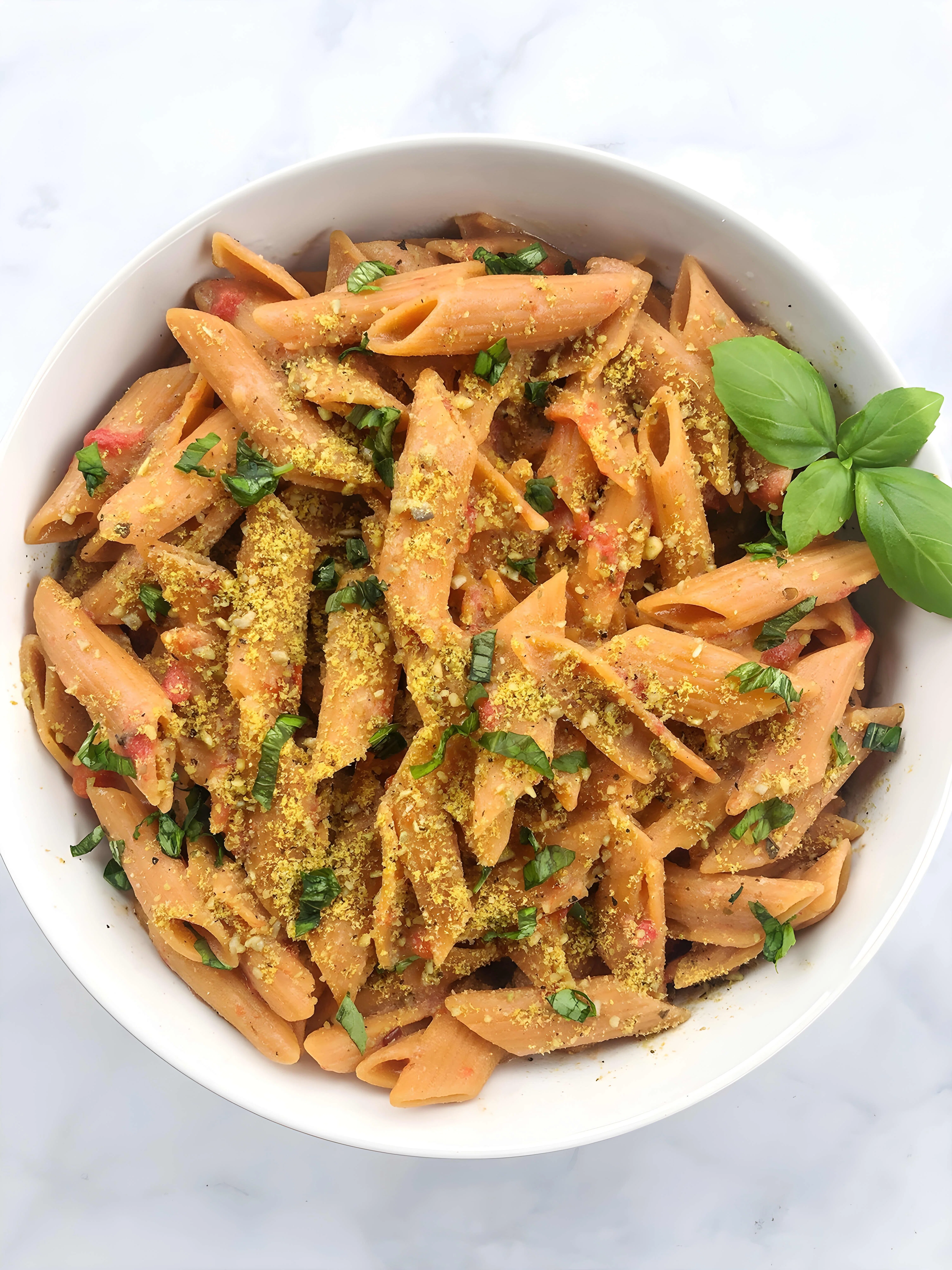 One Pot Creamy Red Lentil Pasta
