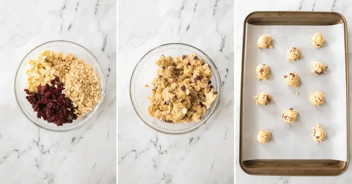 White Chocolate Cranberry Cookies