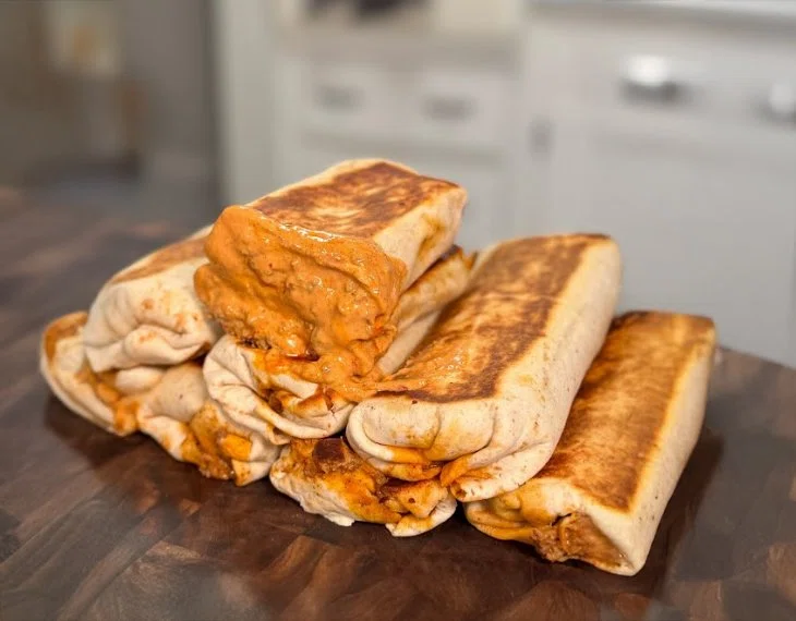 High Protein Creamy Chipotle Burrito Meal Prep