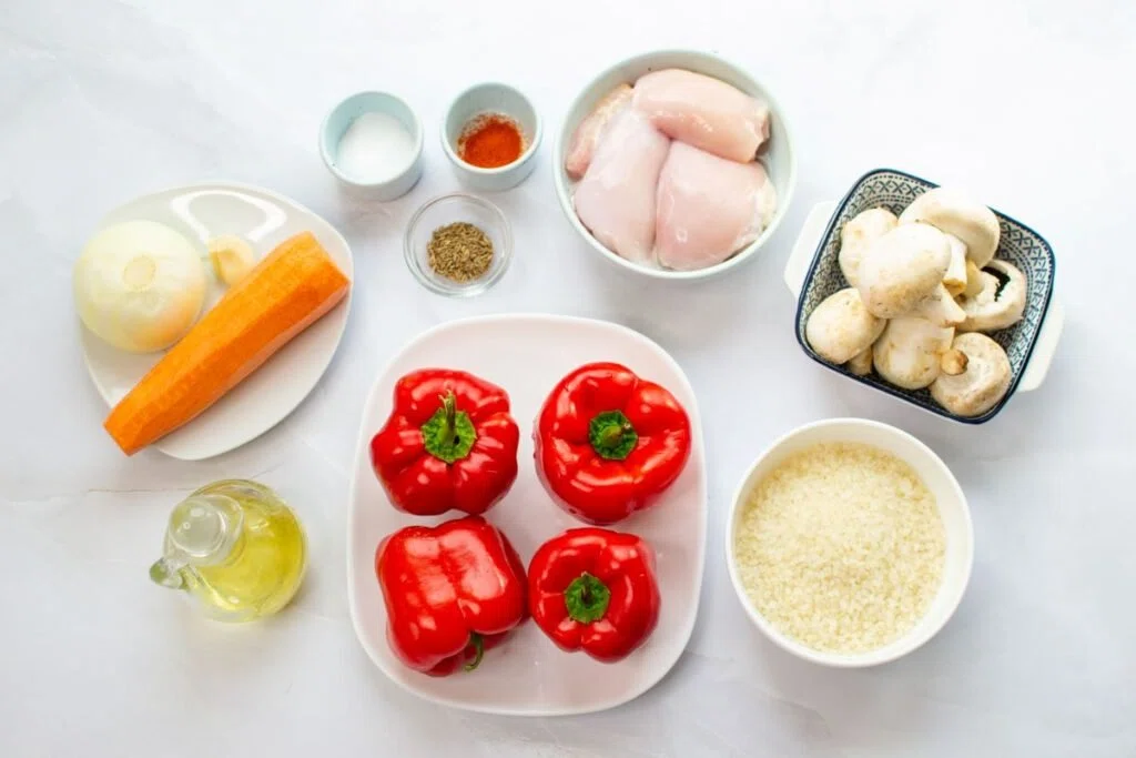Chicken Stuffed Bell Peppers
