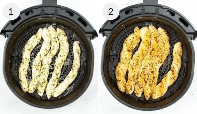 Air Fryer Garlic Breadsticks