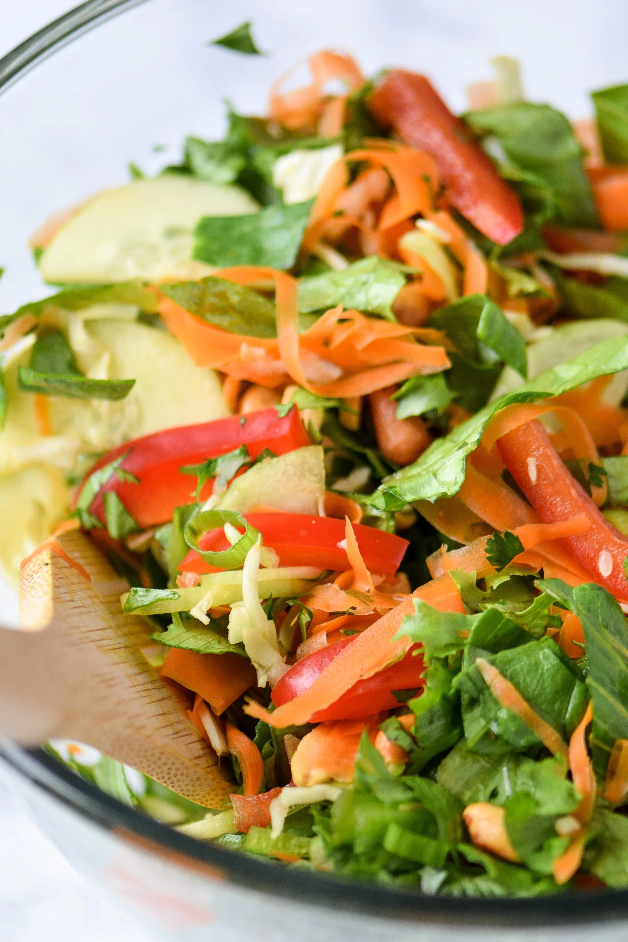 Meal Prep Chopped Thai Salad with Easy Peanut Dressing