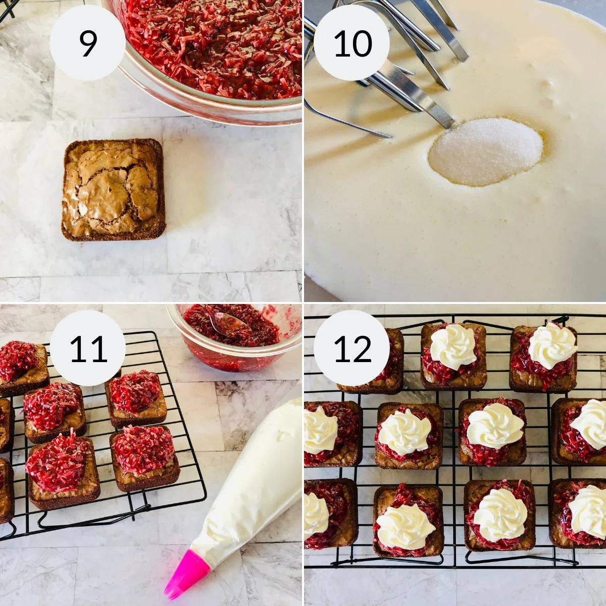 Brownies with Raspberry