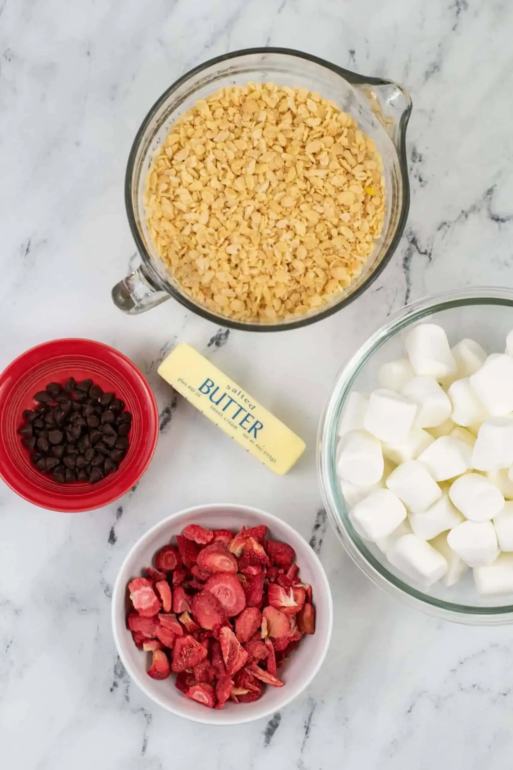 Strawberry Chocolate Rice Krispie Treats