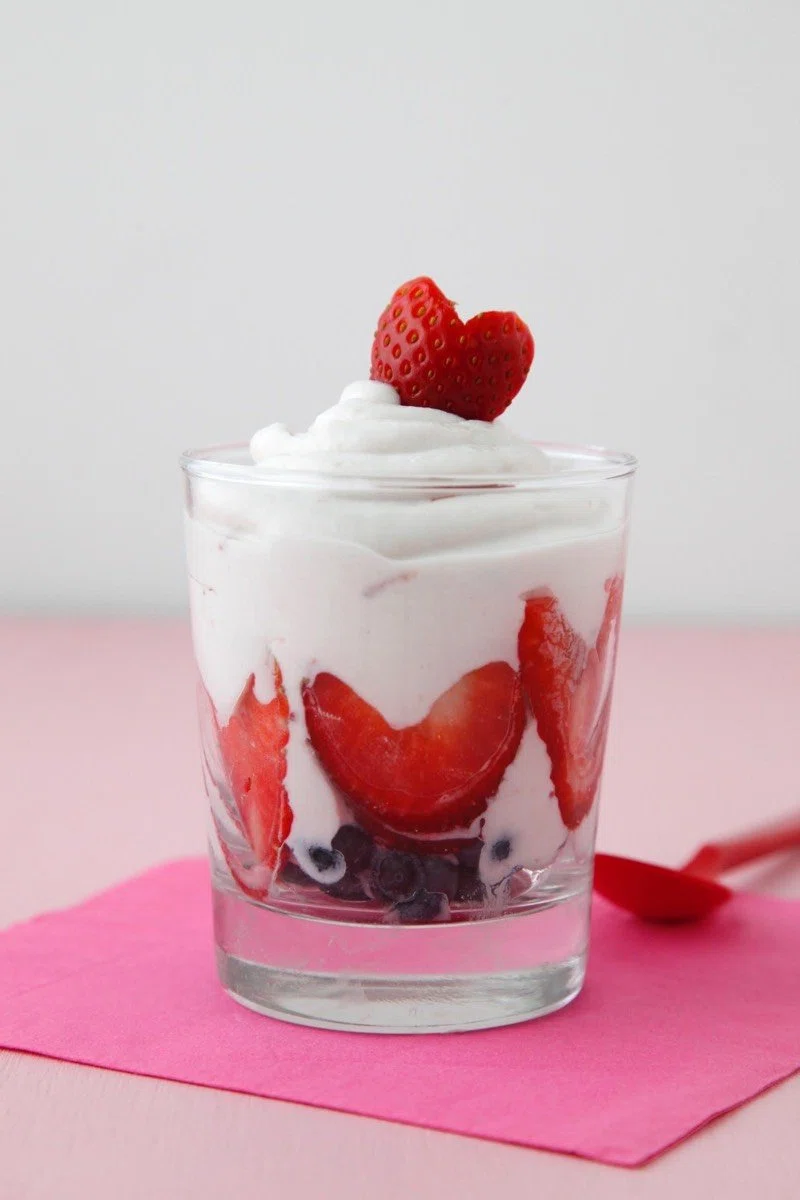 Berry Heart Parfaits