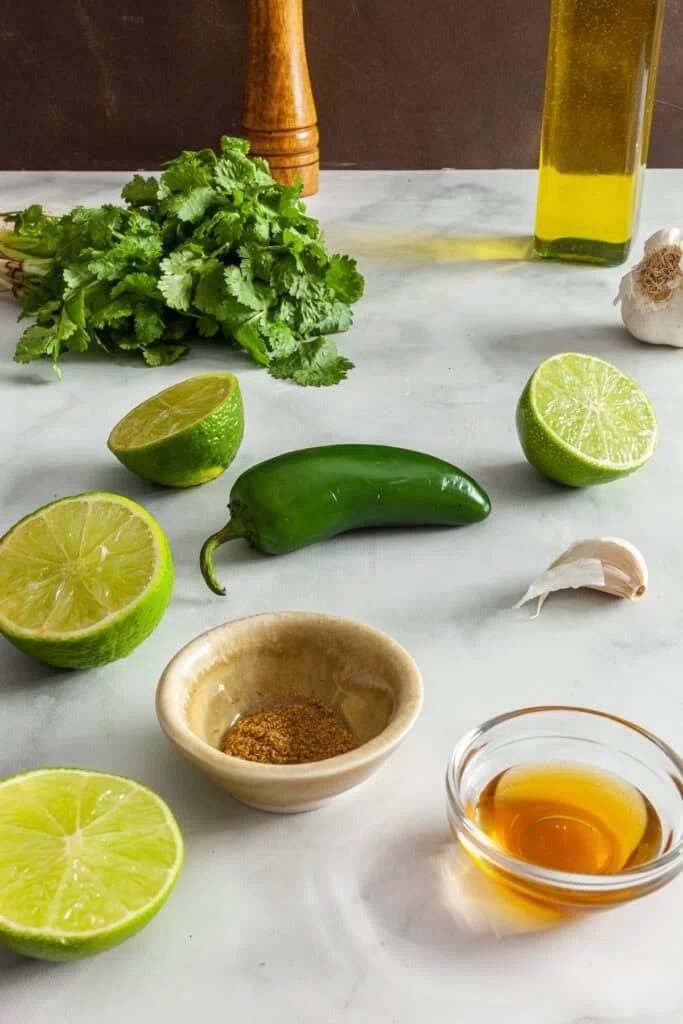 Mexican Chopped Salad with Lime Cilantro Vinaigrette 