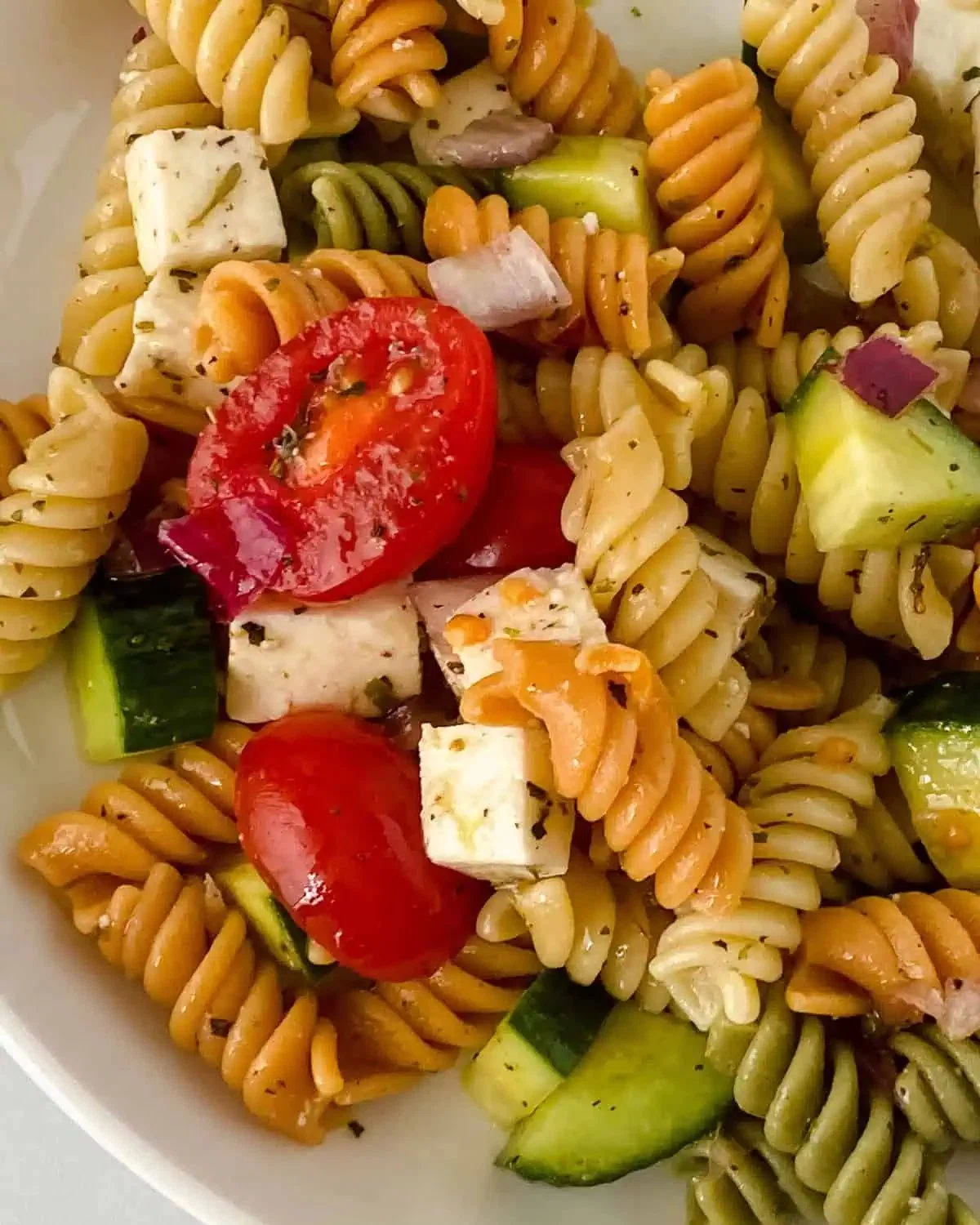 Tri-Color Rotini Pasta Salad