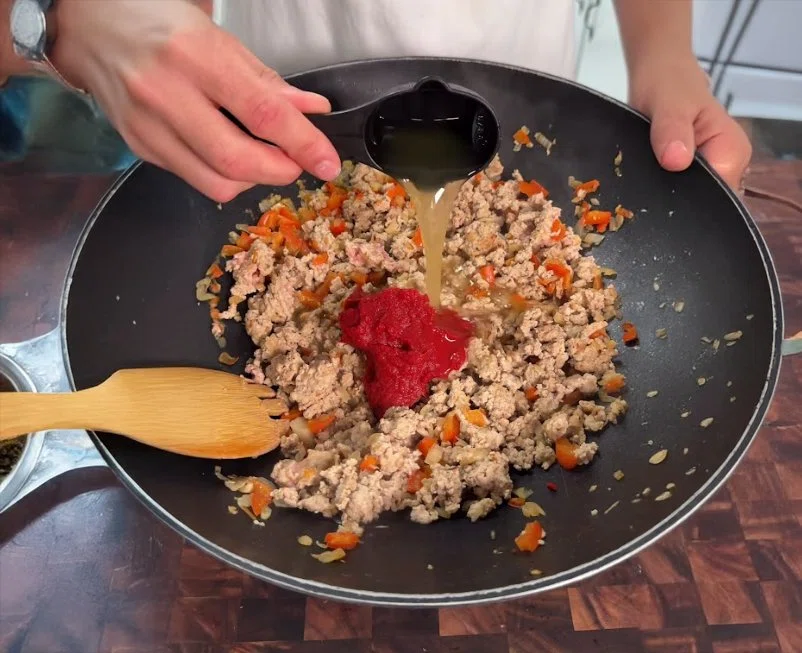 High-Protein Turkey Stuffed Sweet Potatoes