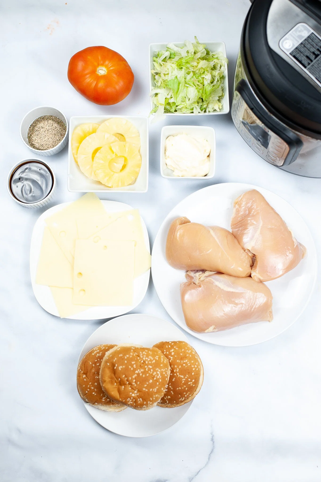 Instant Pot Teriyaki Chicken Sandwich