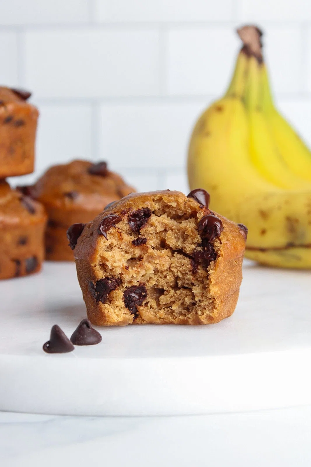 Vegan Banana Chocolate Chip Muffins