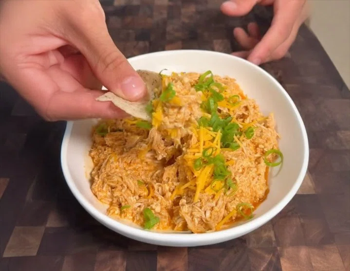 High Protein Buffalo Chicken Dip