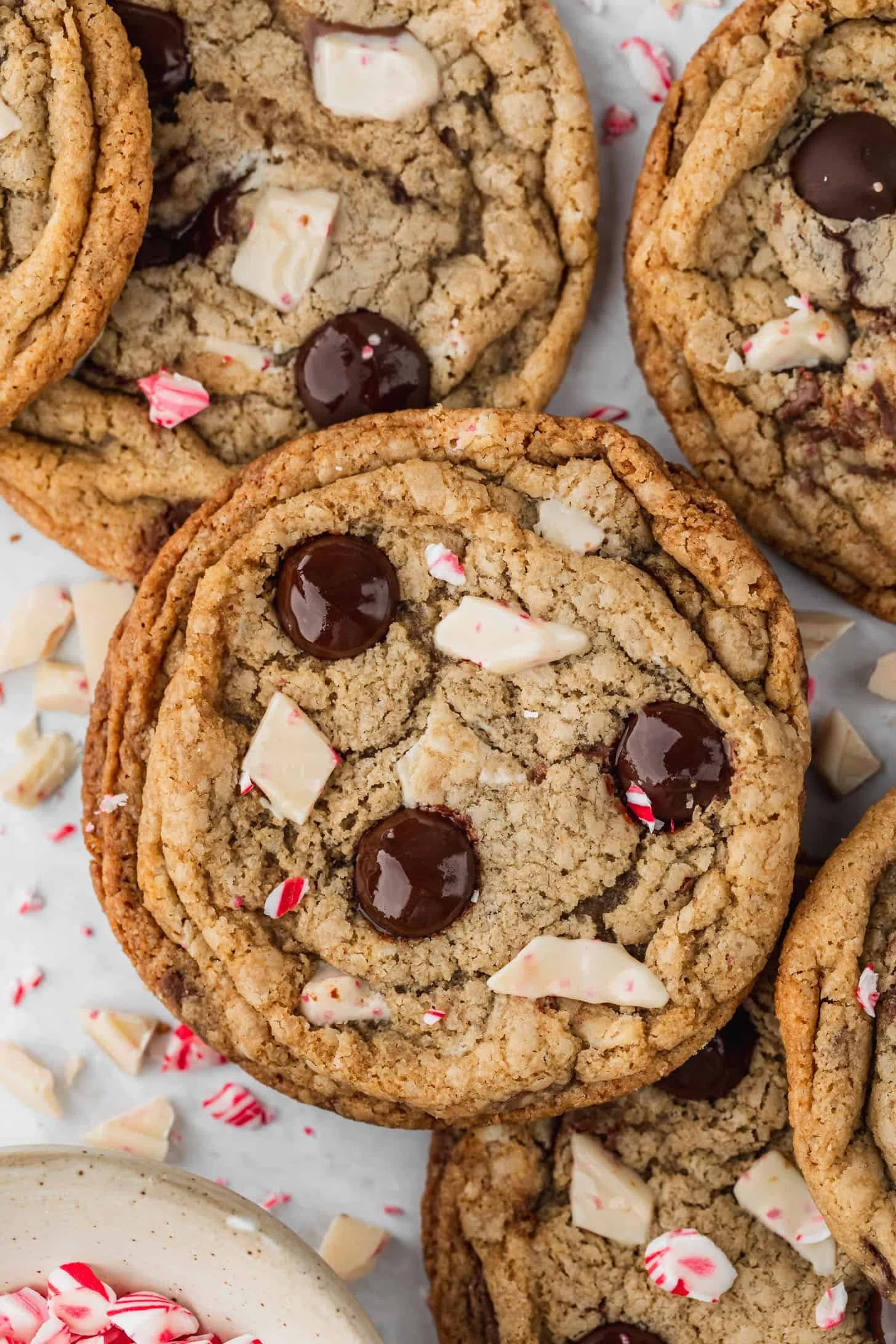 Small Batch Peppermint Chocolate Chip Cookies