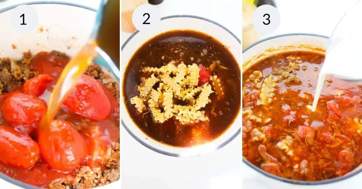 One Pot Lasagna Soup