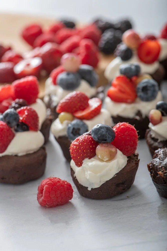 Whole Wheat Double Chocolate Brownie Bites